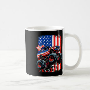 Boys Monster Truck Usa Flag Monster Truck 4th Of J Coffee Mug