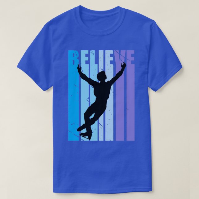 Boys Motivational Ice Skating Figure Skater Dance  T-Shirt (Design Front)