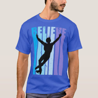 Boys Motivational Ice Skating Figure Skater Dance  T-Shirt