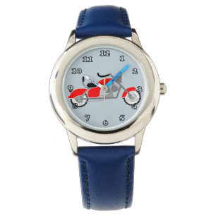 Boys Motorbike Motif watch