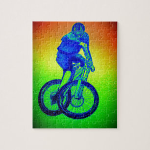 Boys mountain bike T Shirt presents MTB Jigsaw Puzzle