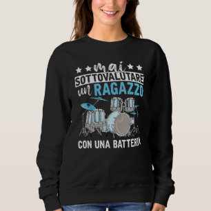 Boys Musical Instrument  Drum Set Drum Set Sweatshirt