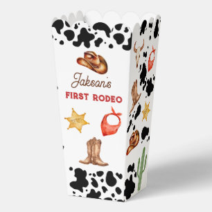 Boys My First Rodeo Cowboy 1st Birthday Favour Box