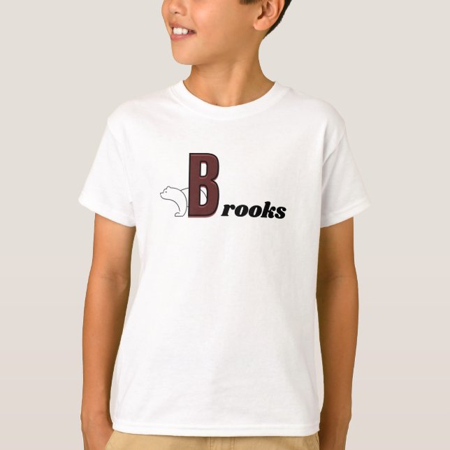 Boys Name custom start with B T-Shirt (Front)