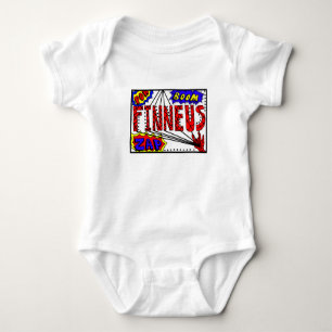 Boy's Name Finneus Spider Web Super Powers Baby Bodysuit