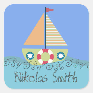 Boys Name Personalised Name Label Sticker