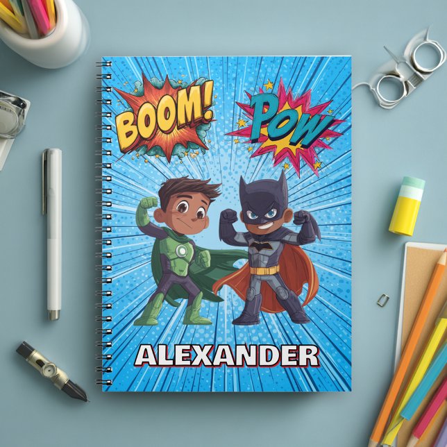 Boys Name Superhero Notebook Personalised Kids (Creator Uploaded)