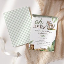 Boy's Oh Deer Woodland Baby Deer Birthday