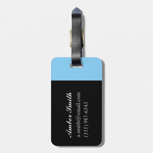 Boys on Beach Kenya Luggage Tag (Back Vertical)
