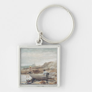 Boys on the Beach Key Ring