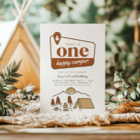 Boy's One Happy Camper Boho Explorer 1st Birthday