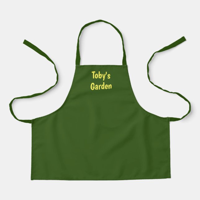 Boys' or girls' customisable gardening apron (Front)