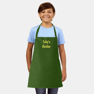 Boys' or girls' customisable gardening apron