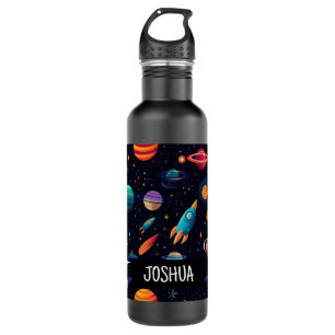 Boys Outer Space Rocket Water Bottle