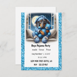 BOYS PAJAMA PARTY INVITATION