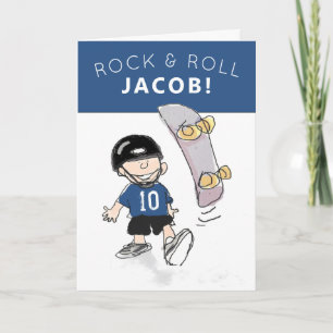 boy's personalised birthday card