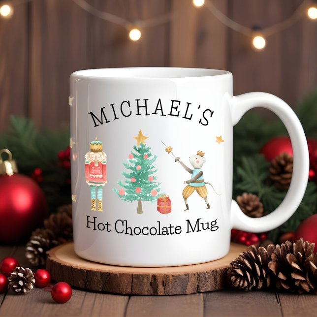 Boy's Personalised Nutcracker Chocolate Mug (Creator Uploaded)