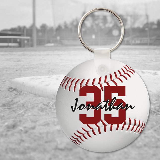 Boy's personalized baseball key ring (Creator Uploaded)