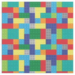 Boy's Plastic Toy Blocks Bricks Fabric
