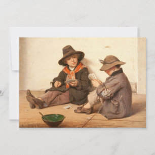 Boys Playing Cards   Antonio Ermolao Paoletti