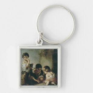 Boys Playing Dice, c.1670-75 Key Ring
