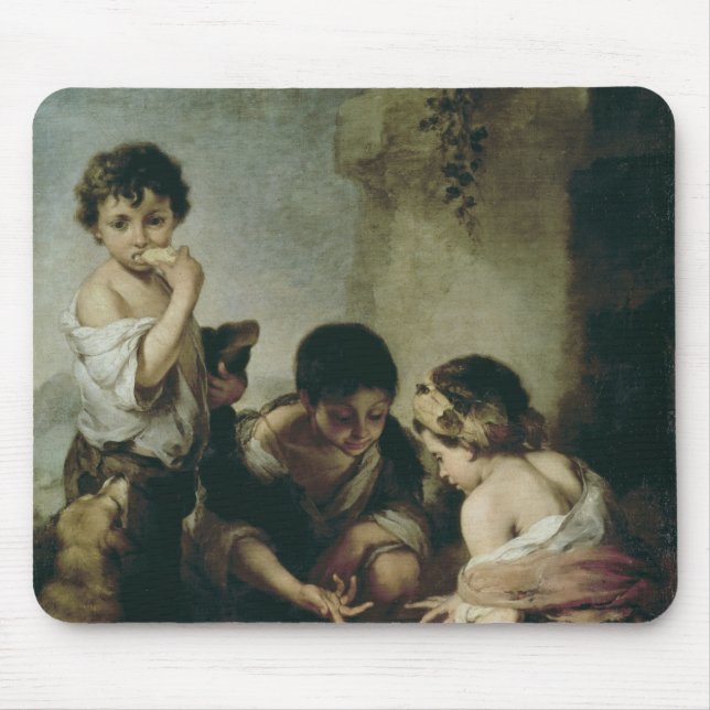 Boys Playing Dice, c.1670-75 Mouse Pad (Front)