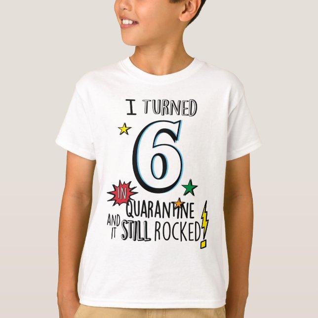 Boys Quarantine Birthday Shirt Kids Quarantine (Front)