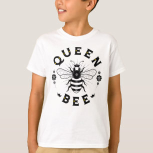 Boy's Queen Bee / White T-Shirt