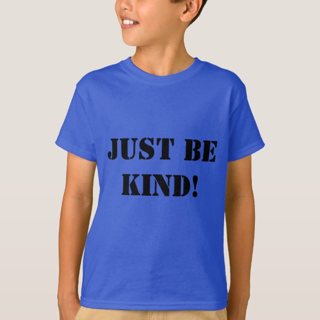 Boys' Raglan Just Be Kind! Shirt (Front)