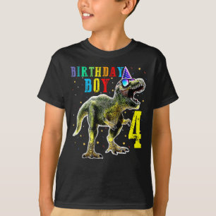 Boys Rawr I'm 4 4TH Birthday Dinosaur Shirts Dinos