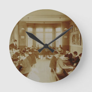 Boy's Recreation Room at the Deaf and Dumb Institu Round Clock