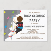 Boys Rock Climbing Birthday Party