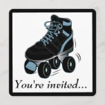 Boys Roller Skating Birthday Party Invitation<br><div class="desc">This invitation to a roller skating birthday party. For matching items type "penguincornerstore roller" into the Zazzle search bar.</div>