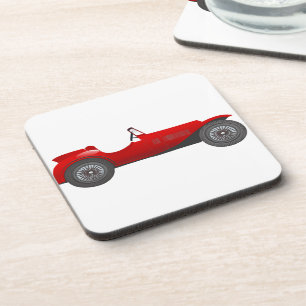 Boys Room Classic Car Gifts Sweet red Retro Car Coaster