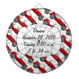 Boys Room Classic Car Gifts Sweet red Retro Car Dartboard
