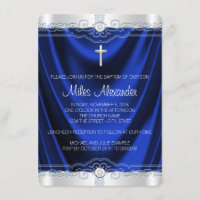 Boys Royal Blue Baptism Christening