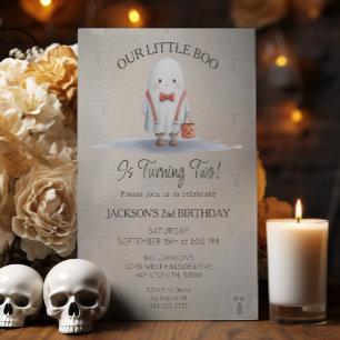Boy's Second Birthday Party Invitation