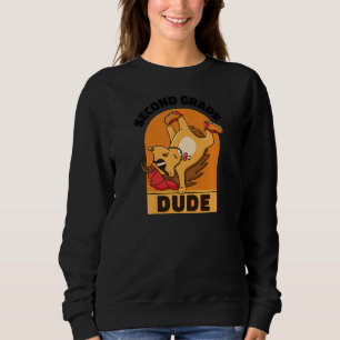 Boys Second Grade Dude Cool 2nd Grade School Hedge Sweatshirt