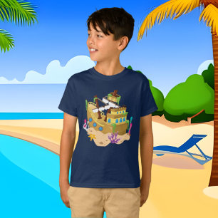 Boys shipwreck fun beach t-shirt