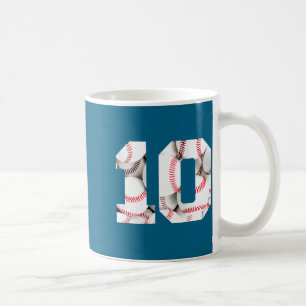 Boys Shirt 10th Birthday Baseball Baseball Players Coffee Mug