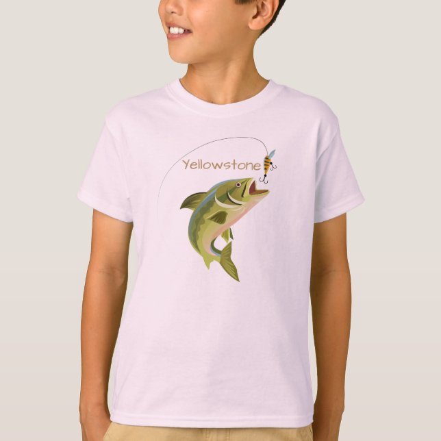 Boys Shirt Yellowstone Fishing (Front)