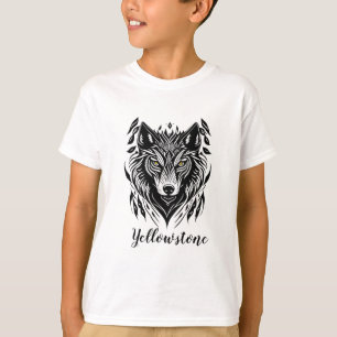 Boy's Shirt Yellowstone Wolf