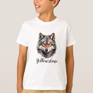 Boy's Shirt Yellowstone Wolf