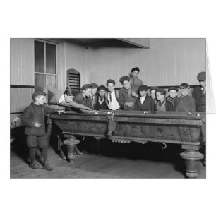 Boys Shooting Pool, 1909
