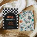 Boy's Skateboarding Birthday Invitation<br><div class="desc">Skateboarding First Birthday Invitation.
Ready to be personalised by you!</div>
