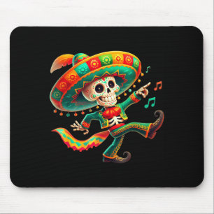 Boys Skeleton Cinco De Mayo Fiesta Sombreros Ponch Mouse Pad