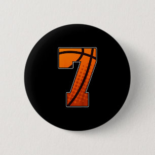 Boys Sketll Birthday Shirt 7 For Seven Year Old Bo 6 Cm Round Badge