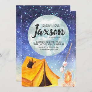 Boys Sleepover Party Invitation