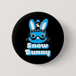 Boys Snow Bunny Skiing Snowboarding Beginner Men S 6 Cm Round Badge