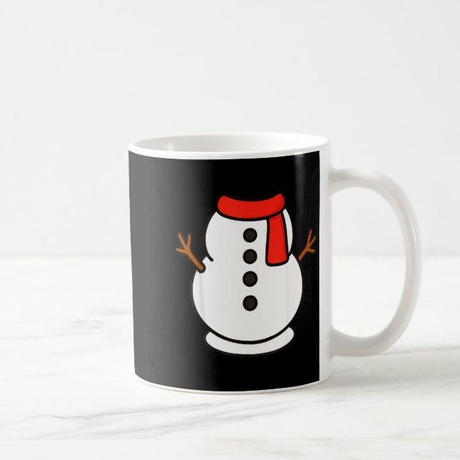 Boys Snowman Shirt Kids Snowman Costume Christmas  Coffee Mug (Right)